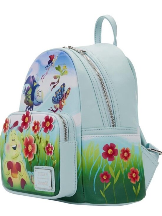 Loungefly Disney Pixar A Bug\'s Life Earth Day Mini Backpack Heimlich NWT main image 4